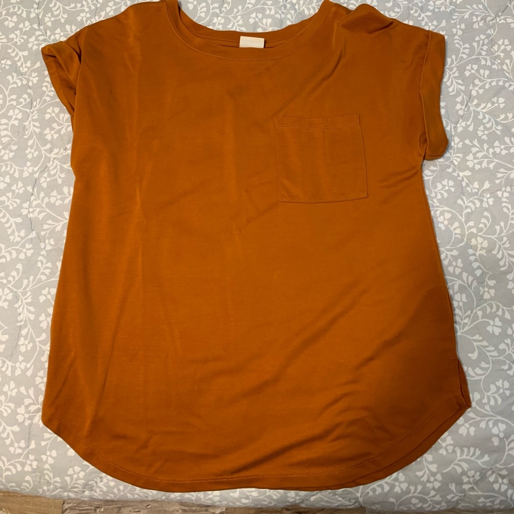 Burnt orange shirt